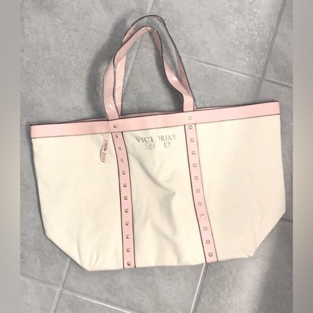 🔥Clearance- NWT Victoria’s Secret Oversized Canvas Tote Bag